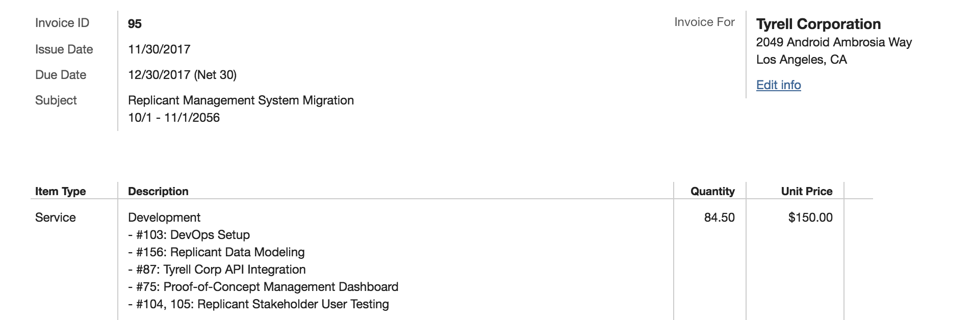 Fake Invoice Fake Invoice
